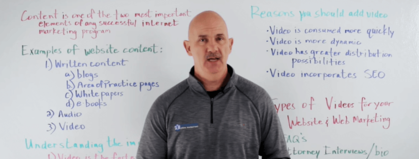Whiteboard Wednesday - Adding video to your law firm website